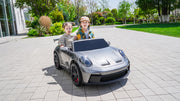 2026 Licensed 24V Porsche 911 GT3 Kids Ride On Car 2 Seater Upgraded 180W Silent Motors