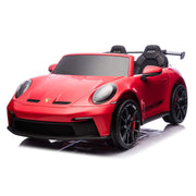 Porsche 911 GT3 - Coche infantil biplaza con licencia de 24 V y motor silencioso mejorado con control remoto (2026)