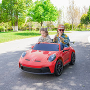2026 Licensed 24V Porsche 911 GT3 Kids Ride On Car 2 Seater Upgraded 180W Silent Motors