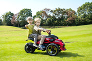 2026 Upgraded 24V Spider Bike Kids Ride On 2 Seater Electric Motorcycle with Exclusive Partner RC