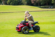 2026 Upgraded 24V Spider Bike Kids Ride On 2 Seater Electric Motorcycle with Exclusive Partner RC