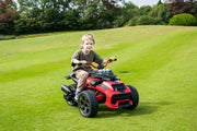 2026 Upgraded 24V Spider Bike Kids Ride On 2 Seater Electric Motorcycle with Exclusive Partner RC