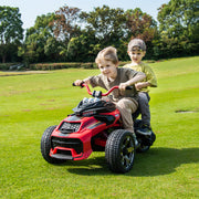 2026 Upgraded 24V Spider Bike Kids Ride On 2 Seater Electric Motorcycle with Exclusive Partner RC