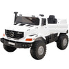 2026 24V Ultimate XXL Mercedes Benz Zetros 2 Seater Kids Ride On Truck, EVA Rubber Foam Titres, Leather Seat with Remote Control