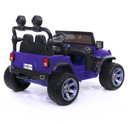 The Lightning 24V Jeep Style Kids Ride-On Car, Rubber Tires, Leather Seat with Parental Remote, Upgraded LED Light Kit
