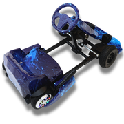 2026 Night Blue Go Kart 36V With Adjustable Seat Goes Up To 14 mph