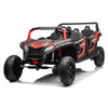 Buggy de dunas Beast XL de 48 V y 4 plazas con motor sin escobillas avanzado, asientos de cuero y neumáticos de goma.