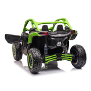 2025 Officially Licensed 2x24V LX Performance Can-Am Maverick 4WD Edition 2-Seater Pack Kids Ride on Buggy Eva Wheels Leather Seats RC