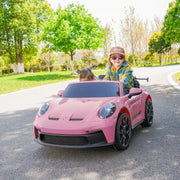 2026 Licensed 24V Porsche 911 GT3 Kids Ride On Car 2 Seater Upgraded 180W Silent Motors