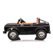 Licensed 1980 24V Ford 150 Retro 2 Seater Kids Ride on Truck, Leather Seat, Rubber Tires, with RC