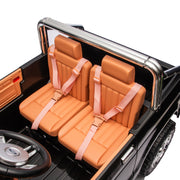 Licensed 1980 24V Ford 150 Retro 2 Seater Kids Ride on Truck, Leather Seat, Rubber Tires, with RC