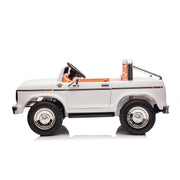 Licensed 1980 24V Ford 150 Retro 2 Seater Kids Ride on Truck, Leather Seat, Rubber Tires, with RC