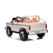 Licensed 1980 24V Ford 150 Retro 2 Seater Kids Ride on Truck, Leather Seat, Rubber Tires, with RC