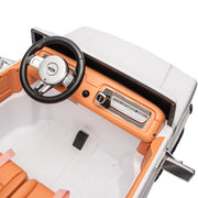 Licensed 1980 24V Ford 150 Retro 2 Seater Kids Ride on Truck, Leather Seat, Rubber Tires, with RC