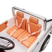 Licensed 1980 24V Ford 150 Retro 2 Seater Kids Ride on Truck, Leather Seat, Rubber Tires, with RC
