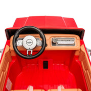 Licensed 1980 24V Ford 150 Retro 2 Seater Kids Ride on Truck, Leather Seat, with RC