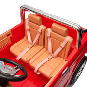 Licensed 1980 24V Ford 150 Retro 2 Seater Kids Ride on Truck, Leather Seat, with RC