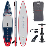 Aqua Marina Hyper Touring iSUP - 12'6" 3.81m/15cm with coil leash