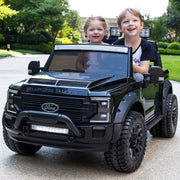 Licensed 2026 Ford F450 Custom Edition 24V Kids Ride-On Car Truck with Parental Remote