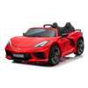 2026 Licensed 24V Chevrolet Corvette C8 Kids Ride On 2 Seater Car, Leather Seat, Rubber Tires