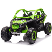 2025 Officially Licensed 2x24V LX Performance Can-Am Maverick 4WD Edition 2-Seater Pack Kids Ride on Buggy Eva Wheels Leather Seats RC