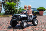 2025 24V Raider Jeep 2 Seater Wrangler Style 4x4 Kids Ride On Cars With Remote Control