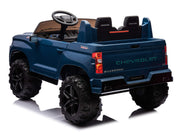 2026 Licensed 24V Chevrolet Silverado Kids Ride On 2 seater Truck, Leather Seat, Rubber Tires, with Remote Control