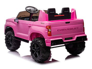 2026 Licensed 24V Chevrolet Silverado Kids Ride On 2 seater Truck, Leather Seat, Rubber Tires, with Remote Control