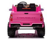 2026 Licensed 24V Chevrolet Silverado Kids Ride On 2 seater Truck, Leather Seat, Rubber Tires, with Remote Control