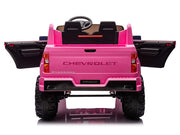 2026 Licensed 24V Chevrolet Silverado Kids Ride On 2 seater Truck, Leather Seat, Rubber Tires, with Remote Control