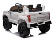 2026 Licensed 24V Chevrolet Silverado Kids Ride On 2 seater Truck, Leather Seat, Rubber Tires, with Remote Control