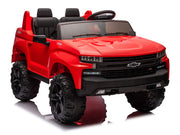 2026 Licensed 24V Chevrolet Silverado Kids Ride On 2 seater Truck, Leather Seat, Rubber Tires, with Remote Control