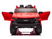 2026 Licensed 24V Chevrolet Silverado Kids Ride On 2 seater Truck, Leather Seat, Rubber Tires, with Remote Control