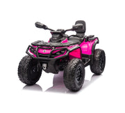 2026 Licensed 24V Can Am Outlander 2 Seater Kids Ride on ATV, 4x200 Watts Motors, Rubber Tires, Leather Seat