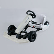 2025 36V Electric Go Kart With Adjustable Seat Comes in White With Speeds Up To 15 Mph
