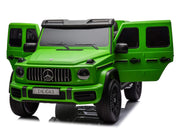 2026 Platinum XXL Mercedes G63 2x24V/4WD Kids Ride On Car with MP4, Rubber EVA Wheels & Leather Seats