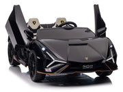 2026 Licensed 24V Luxurious Lamborghini Sian Kids Ride On Sport Car, Rubber Tires, Leather Seat, with Remote Control