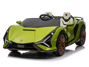 2026 Licensed 24V Luxurious Lamborghini Sian Kids Ride On Sport Car, Rubber Tires, Leather Seat, with Remote Control