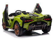 2026 Licensed 24V Luxurious Lamborghini Sian Kids Ride On Sport Car, Rubber Tires, Leather Seat, with Remote Control
