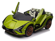 2026 Licensed 24V Luxurious Lamborghini Sian Kids Ride On Sport Car, Rubber Tires, Leather Seat, with Remote Control