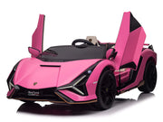 2026 Licensed 24V Luxurious Lamborghini Sian Kids Ride On Sport Car, Rubber Tires, Leather Seat, with Remote Control