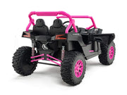 Buggy UTV XXL Premium MegaTrek 2026 para niños, biplaza, 24 V, 4x4/AWD, con ruedas de goma EVA, RC
