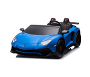 24V Licensed Lamborghini Aventador Brushless Motor electric 2 Seater Kids Ride On Cars Leather Seat Tubeless Air Tires