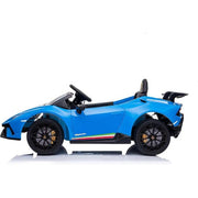 2025 12V Licensed Lamborghini Huracan Sport Edition Kids Ride On One Seater Electric Car with RC