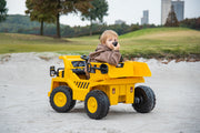 2026 CAT Dump Truck 12V Kids Ride-On with Remote Control, Working Shovel & Realistic Construction Sounds With RC