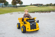 2026 CAT Dump Truck 12V Kids Ride-On with Remote Control, Working Shovel & Realistic Construction Sounds With RC