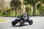 Licensed 24V Can Am Maverick Kids Ride On One Seater UTV, Rubber Tires, Leather Seat with RC
