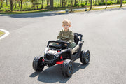 Licensed 24V Can Am Maverick Kids Ride On One Seater UTV, Rubber Tires, Leather Seat with RC