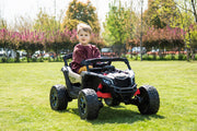 Licensed 24V Can Am Maverick Kids Ride On One Seater UTV, Rubber Tires, Leather Seat with RC