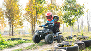 2026 Licensed 24V Can Am Outlander 2 Seater Kids Ride on ATV, 4x200 Watts Motors, Rubber Tires, Leather Seat